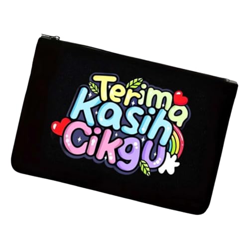 Kosmetiktasche aus Segeltuch mit Buchstabendruck, Reiseaufbewahrung, tragbar, Make-up, schönes Federmäppchen für Damen, Kulturbeutel, Buchstabendruck, Make-up, Waschen, ästhetische von NVOQILIN