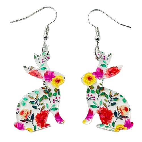 Modische Ohrhänger, einzigartige Creolen, bunte Blumen-Tier-Anhänger, Statement-Schmuck für Frauen und Mädchen, modisch, bunte Blumentiere, Einheitsgröße, Wie beschrieben, Wie beschrieben Modische Ohrhänger, einzigartige Creolen, bunte Blumen-Tier-Anhänger, Statement-Schmuck für Frauen und Mädchen, modisch, bunte Blumentiere, Einheitsgröße, Wie beschrieben, Wie beschrieben von NVOQILIN