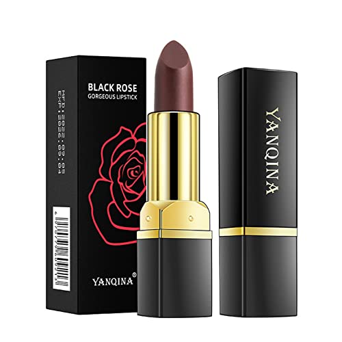 NVOQILIN Black Rose Farbwechsel-Lippenstift, Stimmungs-Lippenbalsam, Lippenstift, getönt, Kristall-Lipgloss für Damen NVOQILIN Black Rose Farbwechsel-Lippenstift, Stimmungs-Lippenbalsam, Lippenstift, getönt, Kristall-Lipgloss für Damen von NVOQILIN