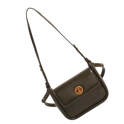 NVOQILIN Damen Schultertasche Herbst Winter Achsel Stilvolle Handtasche All-Matching Crossbody Pendeln für Alltag Herbst Winter Schulter für Frauen Stilvolle Achsel-Handtasche klein quadratisch, grün von NVOQILIN