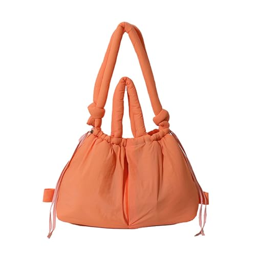 NVOQILIN Damen-Umhängetasche, einfarbig, modische Handtasche, schlichter Rucksack, große Kapazität, Schultertasche, große Kapazität, Rucksack mit großem Fassungsvermögen, einfarbig, B, One Size von NVOQILIN