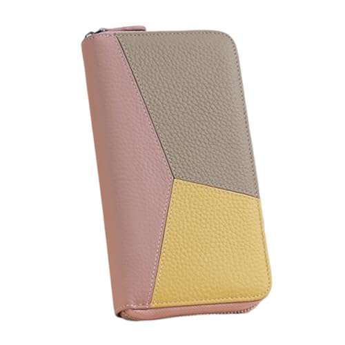 NVOQILIN Elegante Damen-Geldbörse mit Reißverschluss, Kartenhalter mit Blockierung und reichlich Stauraum, lange Brieftaschen, Reisekartenetui, stilvolle Damengeldbörse, B, Mass Beauty von NVOQILIN