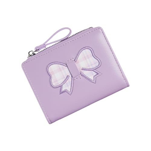 NVOQILIN Elegante kurze PU-Geldbörse mit modischen Schleifen und multifunktionalen Schlitzen, Münzgeldbörse für Damen und Mädchen, stilvolle kompakte Damengeldbörse, D, Mass Beauty NVOQILIN Elegante kurze PU-Geldbörse mit modischen Schleifen und multifunktionalen Schlitzen, Münzgeldbörse für Damen und Mädchen, stilvolle kompakte Damengeldbörse, D, Mass Beauty von NVOQILIN