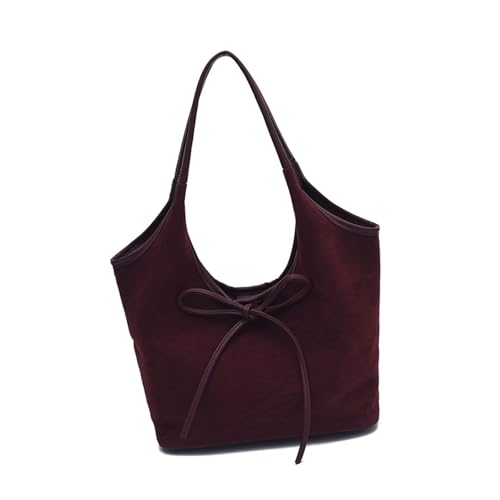 NVOQILIN Handtasche mit großem Fassungsvermögen, für Damen, mit Tragegriff oben, modisch, Schultertasche, Achselhöhle, schöne Schleifen, Pendeln, Damen, schöne Schleifen, Handtasche, passend für den von NVOQILIN