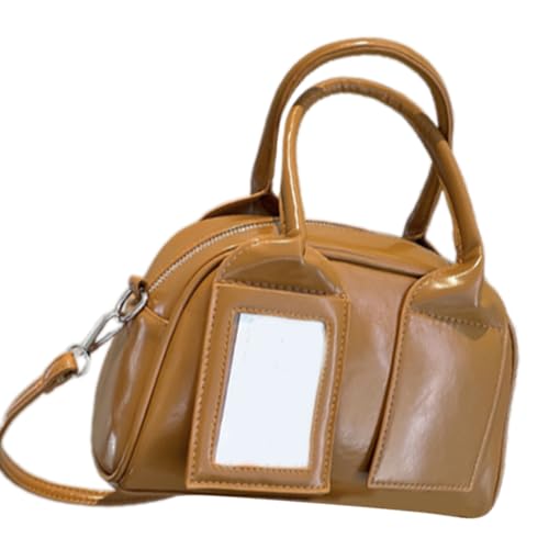 NVOQILIN Modische Umhängetasche aus PU-Leder mit bequemem, verstellbarem Riemen, Crossbody-Tasche für Freizeit, Büro oder Reisen, PU-Handtasche, braun, One Size NVOQILIN Modische Umhängetasche aus PU-Leder mit bequemem, verstellbarem Riemen, Crossbody-Tasche für Freizeit, Büro oder Reisen, PU-Handtasche, braun, One Size von NVOQILIN