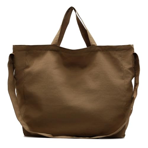 NVOQILIN Nylon-Handtasche mit reichlich Stauraum, Schultertasche, geeignet für Schule, Büro, Reisen, verstellbarer Riemen für Komfort, praktische Schultasche, khaki, One Size NVOQILIN Nylon-Handtasche mit reichlich Stauraum, Schultertasche, geeignet für Schule, Büro, Reisen, verstellbarer Riemen für Komfort, praktische Schultasche, khaki, One Size von NVOQILIN