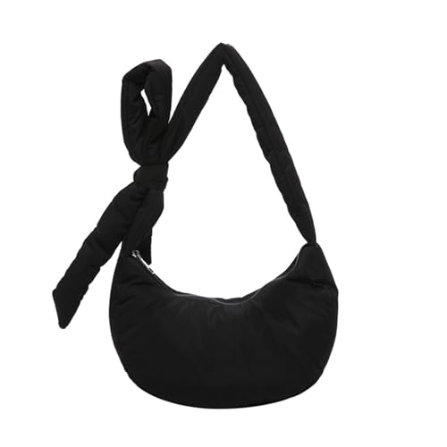 NVOQILIN Praktische Umhängetasche, geräumiger Innenraum mit funktionalen Fächern, Crossbody-Tasche, verstellbarer Riemen, für Damen, funktionales Fach, Umhängetasche, Schwarz , One Size von NVOQILIN