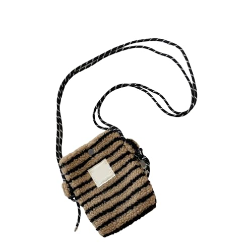 NVOQILIN Retro-inspirierte Umhängetasche mit verstellbarem Riemen, moderne Umhängetaschen, weiche Umhängetasche, Geldbörse für Studenten und Pendler, Retro-Umhängetasche, Schwarze Kaffeestreifen, One NVOQILIN Retro-inspirierte Umhängetasche mit verstellbarem Riemen, moderne Umhängetaschen, weiche Umhängetasche, Geldbörse für Studenten und Pendler, Retro-Umhängetasche, Schwarze Kaffeestreifen, One von NVOQILIN