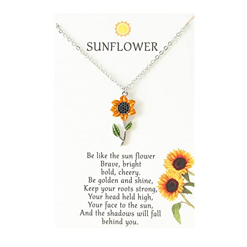 NVOQILIN Sonnenblumen-Anhänger für Damen, zarte Blume, Temperament, Schlüsselbeinkette, modischer Tropfen-Ölschmuck, Sonnenblumen-Anhänger, Schlüsselbeinkette, täglicher Schmuck, Einheitsgröße, Wie NVOQILIN Sonnenblumen-Anhänger für Damen, zarte Blume, Temperament, Schlüsselbeinkette, modischer Tropfen-Ölschmuck, Sonnenblumen-Anhänger, Schlüsselbeinkette, täglicher Schmuck, Einheitsgröße, Wie von NVOQILIN