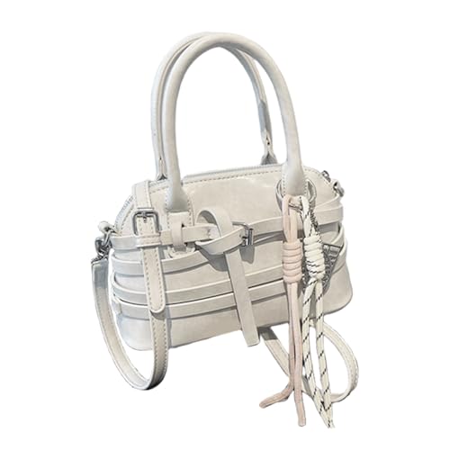NVOQILIN Vintage inspirierte Arbeitstasche, praktische Schultertasche, Umhängetasche mit verstellbarem Riemen, Handtasche für College und Business, leichte Arbeit, grau, One Size NVOQILIN Vintage inspirierte Arbeitstasche, praktische Schultertasche, Umhängetasche mit verstellbarem Riemen, Handtasche für College und Business, leichte Arbeit, grau, One Size von NVOQILIN