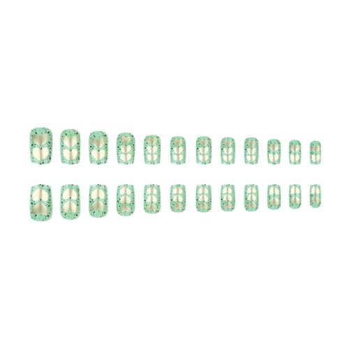 Quadratische Nägel, künstliche Fingernägel, zum Aufkleben, zum Aufdrücken, für Damen und Mädchen, quadratischer Kunstnägel von NVOQILIN