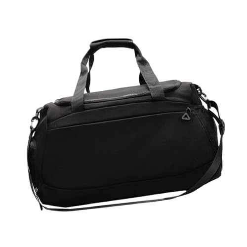 Reisetasche für Damen, Fitness-Tasche mit Nass- und Trockentrennung, Übernachtung, Wochenenden, Training, Sport, Fitnessstudio, Reisen für Frauen, große Kapazität, Wochenenden mit Schuhfach, Schwarz von NVOQILIN