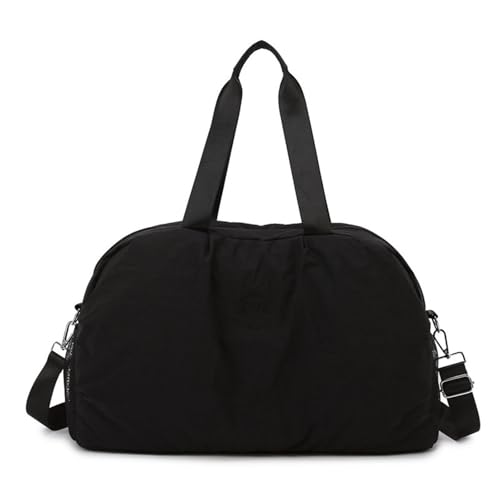 Reißfester Oxford-Turnbeutel mit großer Kapazität und mehreren Fächern für Sport, Reisen, Mutterschaft, unverzichtbare Sporttasche, Schwarz , Mass Beauty von NVOQILIN