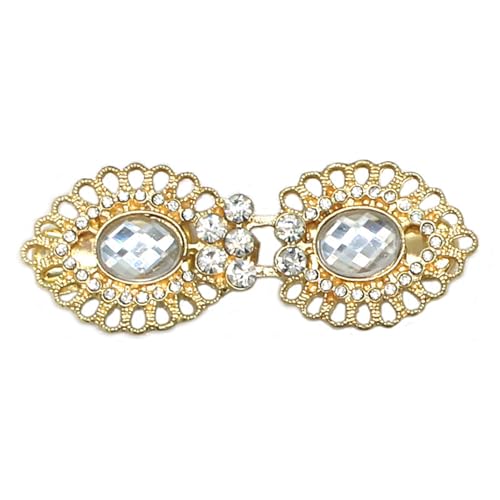 Strass Pullover Schal Verschlüsse Ente Mund Kleidung Pins Strickjacken Verbindungsschnallen Cardigan Schal Dekoration Kleidung Kragen Clip, E, Wie beschrieben von NVOQILIN