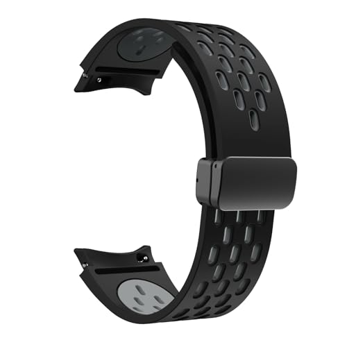 NVVVNX 20 mm Silikonarmband für Samsung Galaxy Watch 7 6 5 4 40 mm 44 mm 5Pro 45 mm Magnetschnalle ohne Lücken Band 6 Classic 43 mm 47 mm 42 Armband-Uhrenarmbänder(BH-B,Watch 4 5 6 7 40MM) von NVVVNX