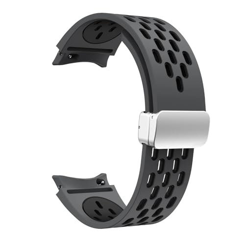NVVVNX 20 mm Silikonarmband für Samsung Galaxy Watch 7 6 5 4 40 mm 44 mm 5Pro 45 mm Magnetschnalle ohne Lücken Band 6 Classic 43 mm 47 mm 42 Armband-Uhrenarmbänder(HB-S,Watch 5 Pro 45MM) von NVVVNX