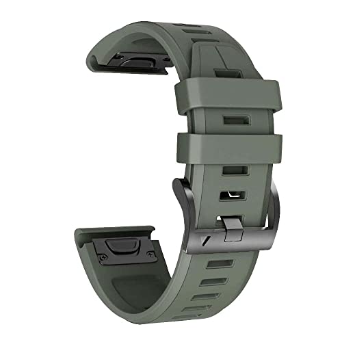 NVVVNX 22 x 26 mm Smartwatch-Armbänder für Garmin Fenix 7 7X 6 6X Pro 5X 5 Plus 3 HR 935 Epix Schnellverschluss-Armband aus Silikon, 26mm Fenix 6X 6XPro, Achat von NVVVNX