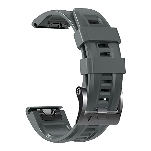 NVVVNX 26 22 mm offizielles Silikonband mit Schraubschnalle für Garmin Fenix 6, 7, 5 Plus, Easyfit-Uhrenarmband für Fenix 6X Pro 7X 5X 3HR Armband, 26 mm, Achat von NVVVNX