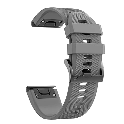 NVVVNX 26 mm 22 mm Schnellverschluss-Uhrenarmband für Garmin Fenix 7, 7X, 6, 6X, Pro 5, 5X, 3, 3HR, Silikon, einfach anzubringen, Armband von Correa, 22mm Width, Achat von NVVVNX