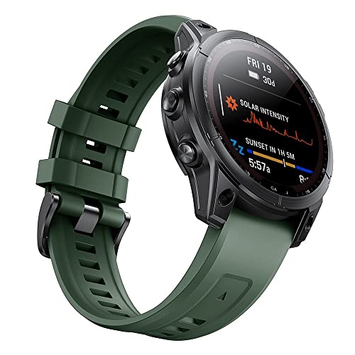 NVVVNX Für Garmin fenix 7 7S 7X 6 6S 6X Pro 5X 5 Smart Watch Armband Silikon Descent G1 Solar Forerunner 935 945 Quick Release Correa, Quick Fit 26mm, Achat von NVVVNX