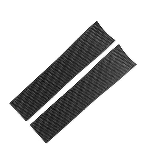 NVVVNX Gummi-Uhrenarmbänder für Longines CONQUEST HYDROCONQUEST L3 21 mm wasserdichtes Armband Uhrenzubehör Silikon-Uhrenarmband mit Logo(Black Band) von NVVVNX