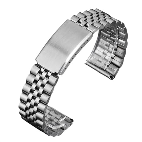 NVYRFS 12mm 14mm 16mm 18mm 20mm 22mm Edelstahl Uhrenarmband Metallband Verstellbare Faltschließe Zubehör(22mm) von NVYRFS