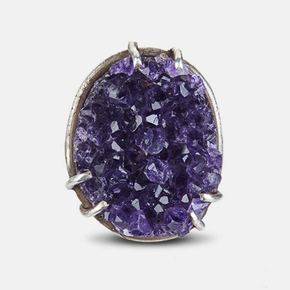 Amethyst Druzy Kristall Ring Macht Stück Amethyst Druzy Kristall Ring Macht Stück von NVisionbyNicoleFoos