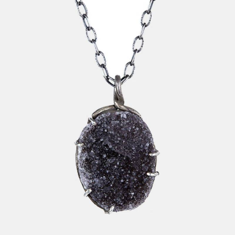 Graue Druzy Kristall Macht Stück Anhänger Graue Druzy Kristall Macht Stück Anhänger von NVisionbyNicoleFoos