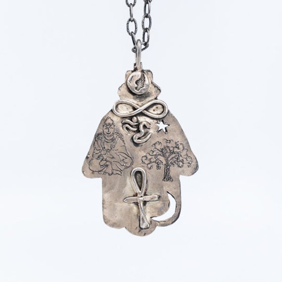 Große Silber Hamsa Macht Stück Große Silber Hamsa Macht Stück von NVisionbyNicoleFoos