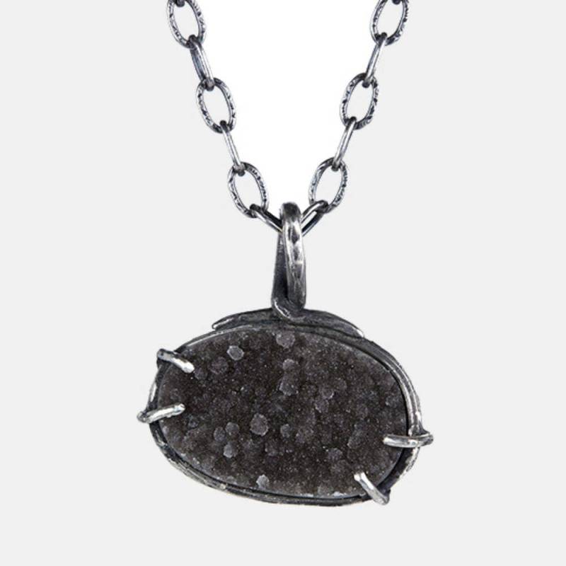 Horizontale Grau Druzy Kristall Macht Stück Anhänger Horizontale Grau Druzy Kristall Macht Stück Anhänger von NVisionbyNicoleFoos