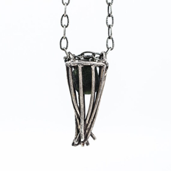 Sterling Silber Macht Stück Korb Crystal Halter Sterling Silber Macht Stück Korb Crystal Halter von NVisionbyNicoleFoos