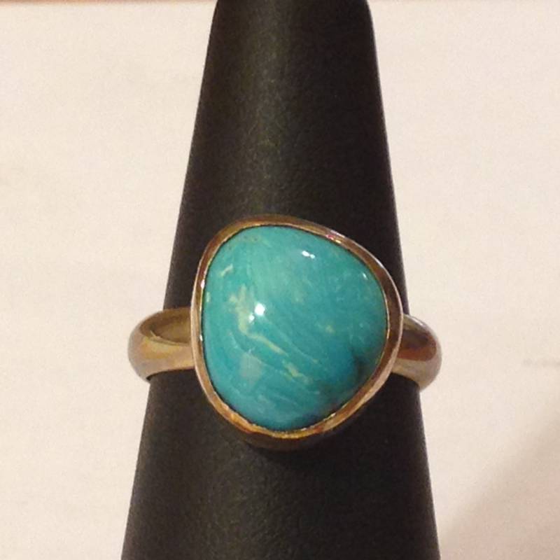 Sterling Silber Ring Mit Türkis Stein von NWCustomJewelry