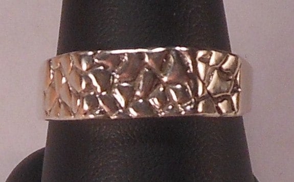 sterling Silber Nugget Ring von NWCustomJewelry