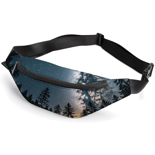 Bauchtasche für Männer und Frauen, die zu den Sternen schauen, kleine Gürteltasche mit verstellbarem Riemen, wasserdichte Schultertasche, modische Umhängetasche, Bauchtasche für Reisen, Wandern, Bauchtasche für Männer und Frauen, die zu den Sternen schauen, kleine Gürteltasche mit verstellbarem Riemen, wasserdichte Schultertasche, modische Umhängetasche, Bauchtasche für Reisen, Wandern, von NWGHM
