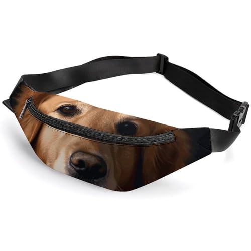 Gürteltasche für Herren und Damen, Golden Retriever, kleine Gürteltasche mit verstellbarem Riemen, wasserdicht, modische Umhängetasche, Bauchtasche für Reisen, Wandern, Laufen, Weiß, 36 x 15 cm, weiß, Gürteltasche für Herren und Damen, Golden Retriever, kleine Gürteltasche mit verstellbarem Riemen, wasserdicht, modische Umhängetasche, Bauchtasche für Reisen, Wandern, Laufen, Weiß, 36 x 15 cm, weiß, von NWGHM