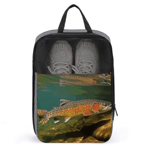 Schuhbeutel für Reisen, Forellen, Fliegenfischen, Schuhtasche mit Reißverschluss, atmungsaktiv, Golf-Schuhtasche für Männer und Frauen, Outdoor-Schuhaufbewahrung, Organizer für Sport, Geschäftsreisen, Schuhbeutel für Reisen, Forellen, Fliegenfischen, Schuhtasche mit Reißverschluss, atmungsaktiv, Golf-Schuhtasche für Männer und Frauen, Outdoor-Schuhaufbewahrung, Organizer für Sport, Geschäftsreisen, von NWGHM