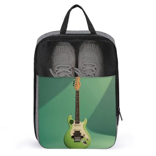 Schuhbeutel für Reisen, Musik, Grün, Gitarren-Schuhtasche mit Reißverschluss, atmungsaktiv, Golf-Schuhtasche für Männer und Frauen, Outdoor-Schuhaufbewahrung, Organizer für Sport, Geschäftsreisen, Schuhbeutel für Reisen, Musik, Grün, Gitarren-Schuhtasche mit Reißverschluss, atmungsaktiv, Golf-Schuhtasche für Männer und Frauen, Outdoor-Schuhaufbewahrung, Organizer für Sport, Geschäftsreisen, von NWGHM