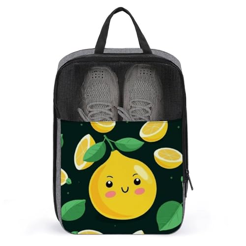 Schuhbeutel für Reisen, Zitronenfrucht, Schuhbeutel mit Reißverschluss, atmungsaktiv, Golf-Schuhtasche für Männer und Frauen, Outdoor-Schuhaufbewahrung, Organizer für Sport, Geschäftsreisen, Schuhbeutel für Reisen, Zitronenfrucht, Schuhbeutel mit Reißverschluss, atmungsaktiv, Golf-Schuhtasche für Männer und Frauen, Outdoor-Schuhaufbewahrung, Organizer für Sport, Geschäftsreisen, von NWGHM