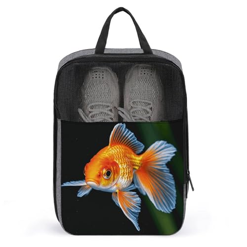 Schuhbeutel für Reisen, niedlicher Fisch-Schuhbeutel mit Reißverschluss, atmungsaktiv, Golf-Schuhtasche für Männer und Frauen, Outdoor-Schuhaufbewahrung, Organizer für Sport, Geschäftsreisen, Schuhbeutel für Reisen, niedlicher Fisch-Schuhbeutel mit Reißverschluss, atmungsaktiv, Golf-Schuhtasche für Männer und Frauen, Outdoor-Schuhaufbewahrung, Organizer für Sport, Geschäftsreisen, von NWGHM