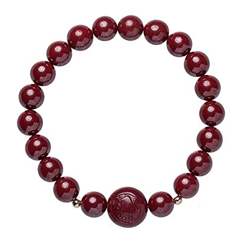 Home Collections Armband Feng Shui Amulett Sternzeichen Armband Zinnober Reichtum Glück Perlen natürlicher Edelstein Charm Dehnbares Armband Talisman für Wohlstand Geld Glück Zinnober (Farbe: Hahn Home Collections Armband Feng Shui Amulett Sternzeichen Armband Zinnober Reichtum Glück Perlen natürlicher Edelstein Charm Dehnbares Armband Talisman für Wohlstand Geld Glück Zinnober (Farbe: Hahn von NWPNLXEA