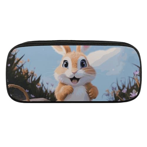 NWTRJ Federmäppchen mit Cartoon-Kaninchen-Motiv, wasserdicht, Leder, große Kapazität, für Stifte, Pounch, Kosmetik, Make-up-Tasche für Damen und Herren, Stil:, Einheitsgröße NWTRJ Federmäppchen mit Cartoon-Kaninchen-Motiv, wasserdicht, Leder, große Kapazität, für Stifte, Pounch, Kosmetik, Make-up-Tasche für Damen und Herren, Stil:, Einheitsgröße von NWTRJ