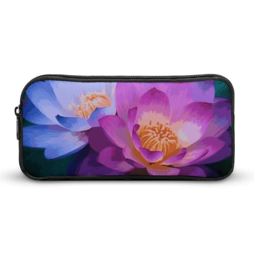 NWTRJ Federmäppchen mit großem Fassungsvermögen, Blumenmuster, niedlicher Reißverschluss, Kosmetiktasche, Aufbewahrungstasche für Damen und Herren, Stil:, 22*12*5cm von NWTRJ