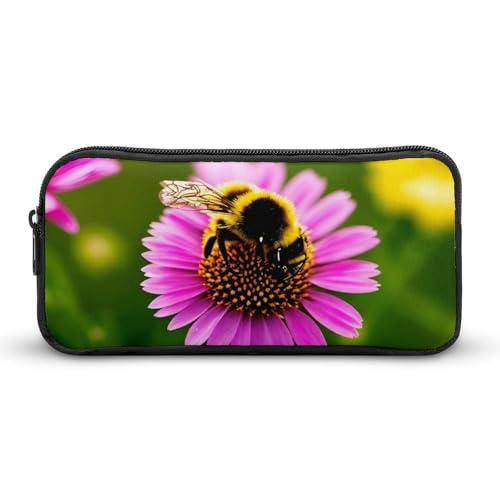 NWTRJ Federmäppchen mit großem Fassungsvermögen, Hummel, niedlicher Reißverschluss, Kosmetiktasche, Aufbewahrungstasche für Damen und Herren, Stil:, 22*12*5cm von NWTRJ