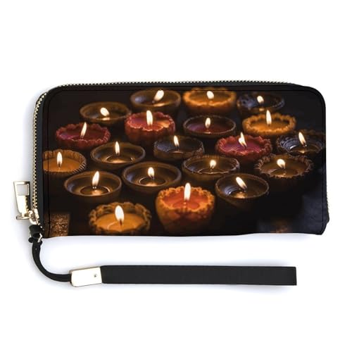 Candle in Darkness Ledergeldbörse, mit Reißverschluss, Clutch, für Damen, Kreditkartenhalter, Clutch, Geldbörse für Damen, Stil, 20 x 10,5 cm, Stil:, 20.0*10.5cm Candle in Darkness Ledergeldbörse, mit Reißverschluss, Clutch, für Damen, Kreditkartenhalter, Clutch, Geldbörse für Damen, Stil, 20 x 10,5 cm, Stil:, 20.0*10.5cm von NWTRK