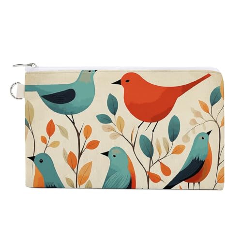 Münzbörse mit Schlüsselring, niedliches Kleingeld, tragbar, mit Reißverschluss, für Damen und Herren, Einheitsgröße, Blumenmuster, Stil:, Einheitsgröße, Blumenmuster von NWTRK