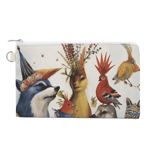 Münzgeldbörse mit Schlüsselring, niedliches Kleingeld, tragbar, mit Reißverschluss, für Damen und Herren, Einheitsgröße, Blumenmuster, Stil:, Einheitsgröße, Blumenmuster von NWTRK