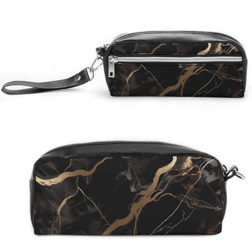 NWTRK Große Federmäppchen Schwarz Gold Marmor Bleistift Beutel Tragbare Ästhetische Bleistift Tasche für Frauen Männer Stift Beutel Nette Schreibwaren Veranstalter Multifunktionale Make-up Tasche für NWTRK Große Federmäppchen Schwarz Gold Marmor Bleistift Beutel Tragbare Ästhetische Bleistift Tasche für Frauen Männer Stift Beutel Nette Schreibwaren Veranstalter Multifunktionale Make-up Tasche für von NWTRK