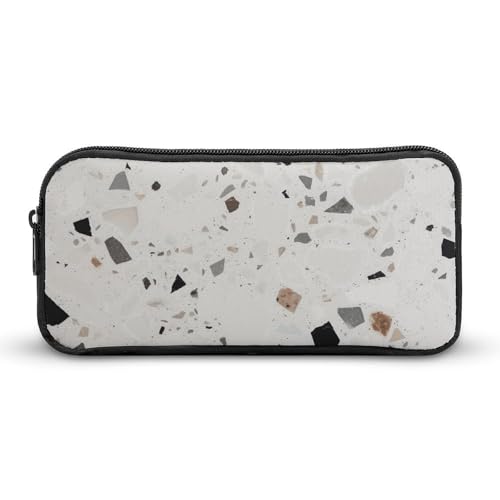 NWTRK Großes Federmäppchen, Terrazzo, tragbar, ästhetisches Federmäppchen für Damen und Herren, niedlicher Schreibwaren-Organizer, multifunktionale Make-up-Tasche für Reisen, Büro, Stil:, 22*12*5cm von NWTRK