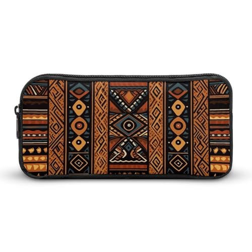 NWTRK Großes Federmäppchen, traditionelles afrikanisches Design, tragbar, ästhetisches Federmäppchen für Damen und Herren, niedlicher Schreibwaren-Organizer, multifunktionale Make-up-Tasche für von NWTRK