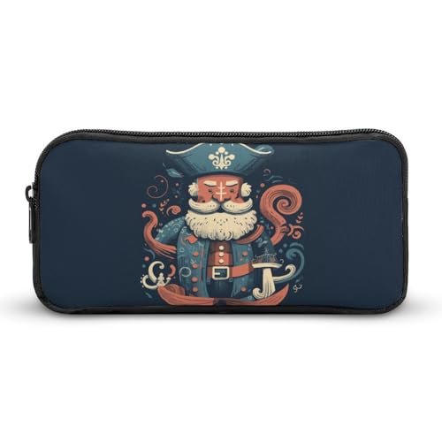 NWTRK Großes Federmäppchen mit Piratenfiguren, tragbar, ästhetisches Federmäppchen für Damen und Herren, niedlicher Schreibwaren-Organizer, multifunktionale Make-up-Tasche für Reisen, Büro, Stil:, von NWTRK